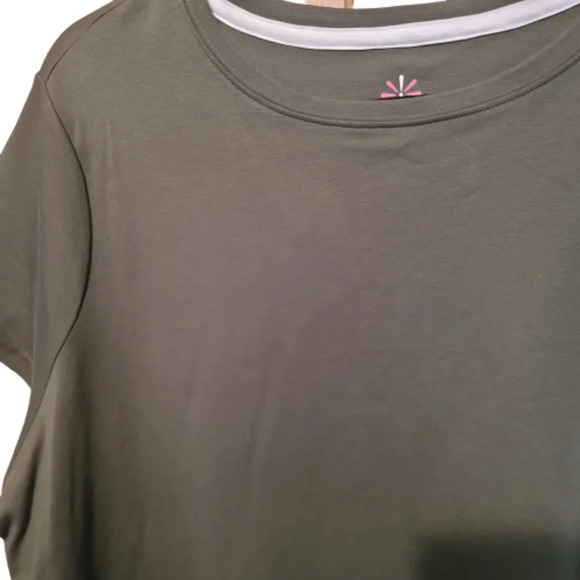 Isacc Mizrahi Olive Pima Cotton T-shirt. NWOT - Picture 4 of 8
